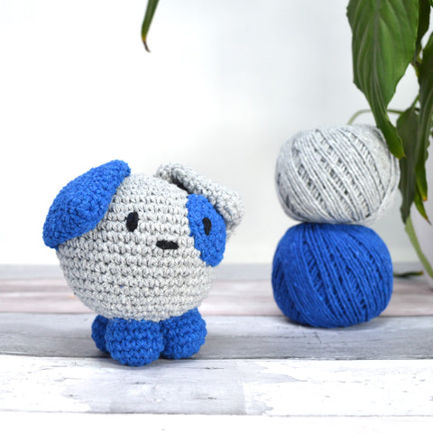 Knitty Critters - Cubies - Arthur Dog | DIY Amigurumi Crochet Kit