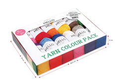 Hello Cotton Yarn - 12 x 25g Ball Collection | Assortment Colours