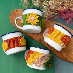 Autumn Mug Cozies | PDF Crochet Pattern Download