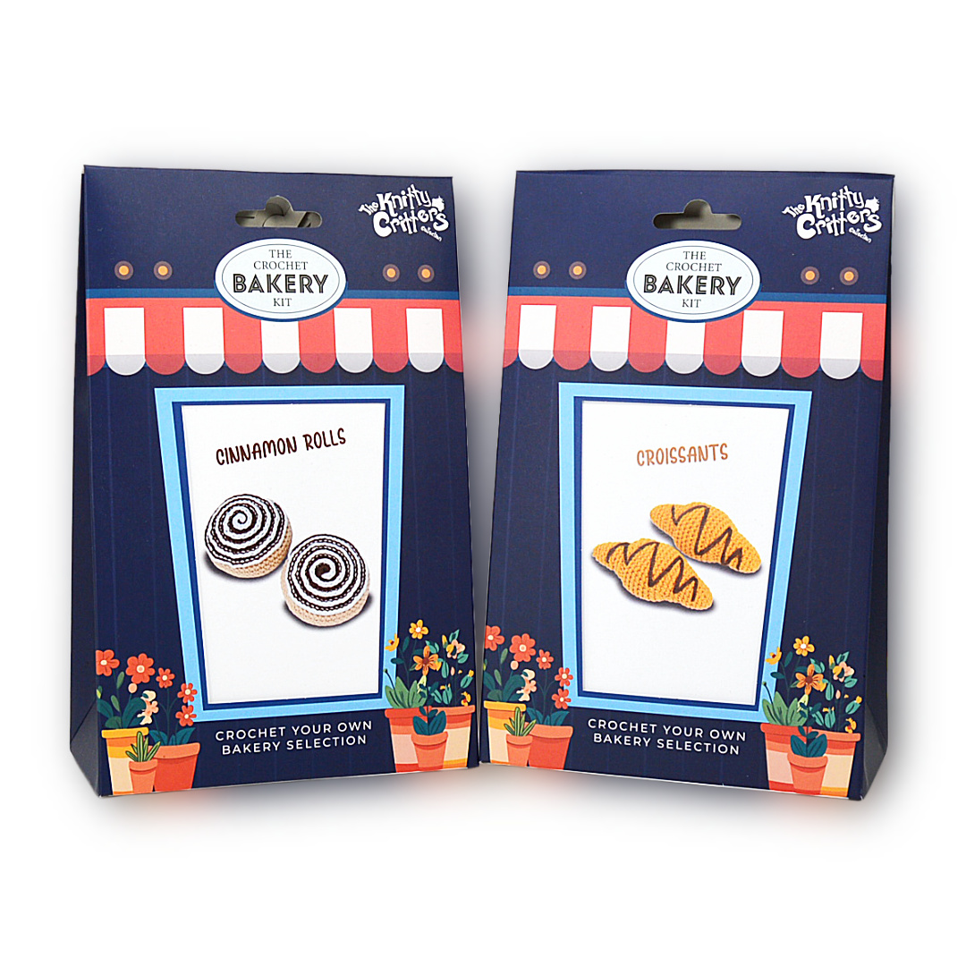 Knitty Critters - Bakery Selection - Croissants | DIY Amigurumi Crochet Kit
