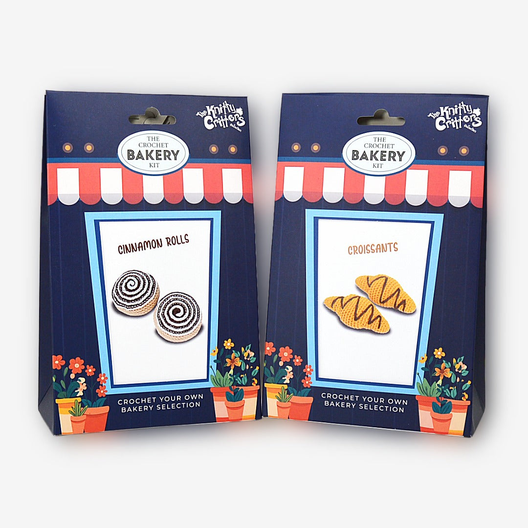 Knitty Critters - Bakery Selection - Cinnamon Rolls | DIY Amigurumi Crochet Kit