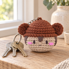 Knitty Critters Amigurumi Keyrings - Banoodles Monkey