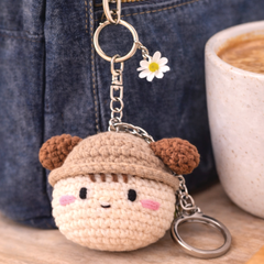 Knitty Critters Amigurumi Keyrings - Barkley Dog