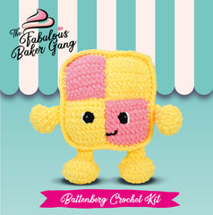 Knitty Critters - Fabulous Baker Gang - Battenberg | DIY Amigurumi Crochet Kit