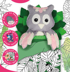 Bedtime Buddies Felt Sewing Kit - Create Oakley the Owl | Magical Craft for Kids & Beginners