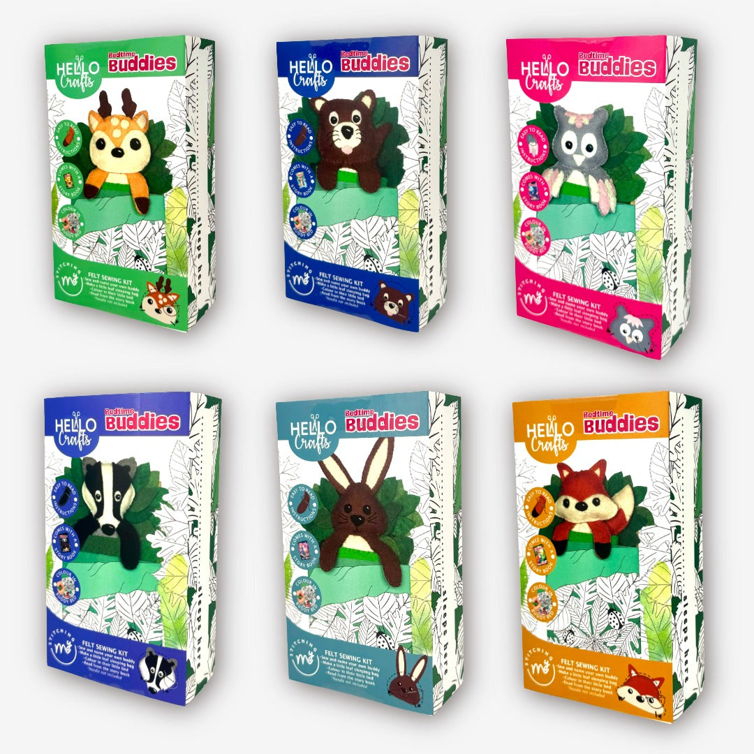 "I Want It ALL!" Bundle Set - 6x Bedtime Buddies Felt Sewing Kits with Storybooks RRP £77.94