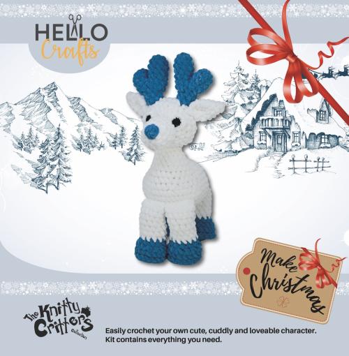 Knitty Critters - Big Christmas - Bianca Reindeer | DIY Amigurumi Crochet Kit