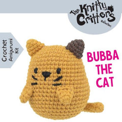 Knitty Critters - Pouch Pals II - Bubba The Cat | DIY Amigurumi Crochet Kit