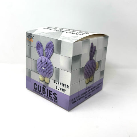 Knitty Critters - Cubies - Bunnifer Rabbit | DIY Amigurumi Crochet Kit