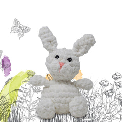 Knitty Critters - Cheeky Chums - Bunny | DIY Amigurumi Crochet Kit