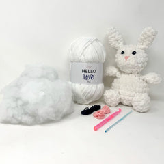 Knitty Critters - Cheeky Chums - Bunny | DIY Amigurumi Crochet Kit