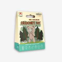 Knitty Critters - Mini Amigurumi - Button | DIY Crochet Kit