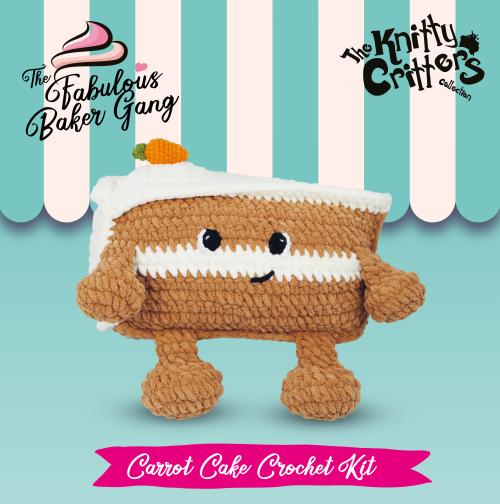 Knitty Critters – The Fabulous Baker Gang II – Carrot Cake | DIY Amigurumi Crochet Kit
