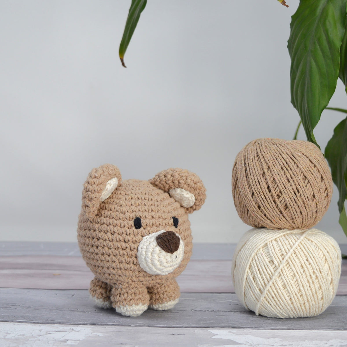 Knitty Critters - Cubies - Cedric Bear | DIY Amigurumi Crochet Kit