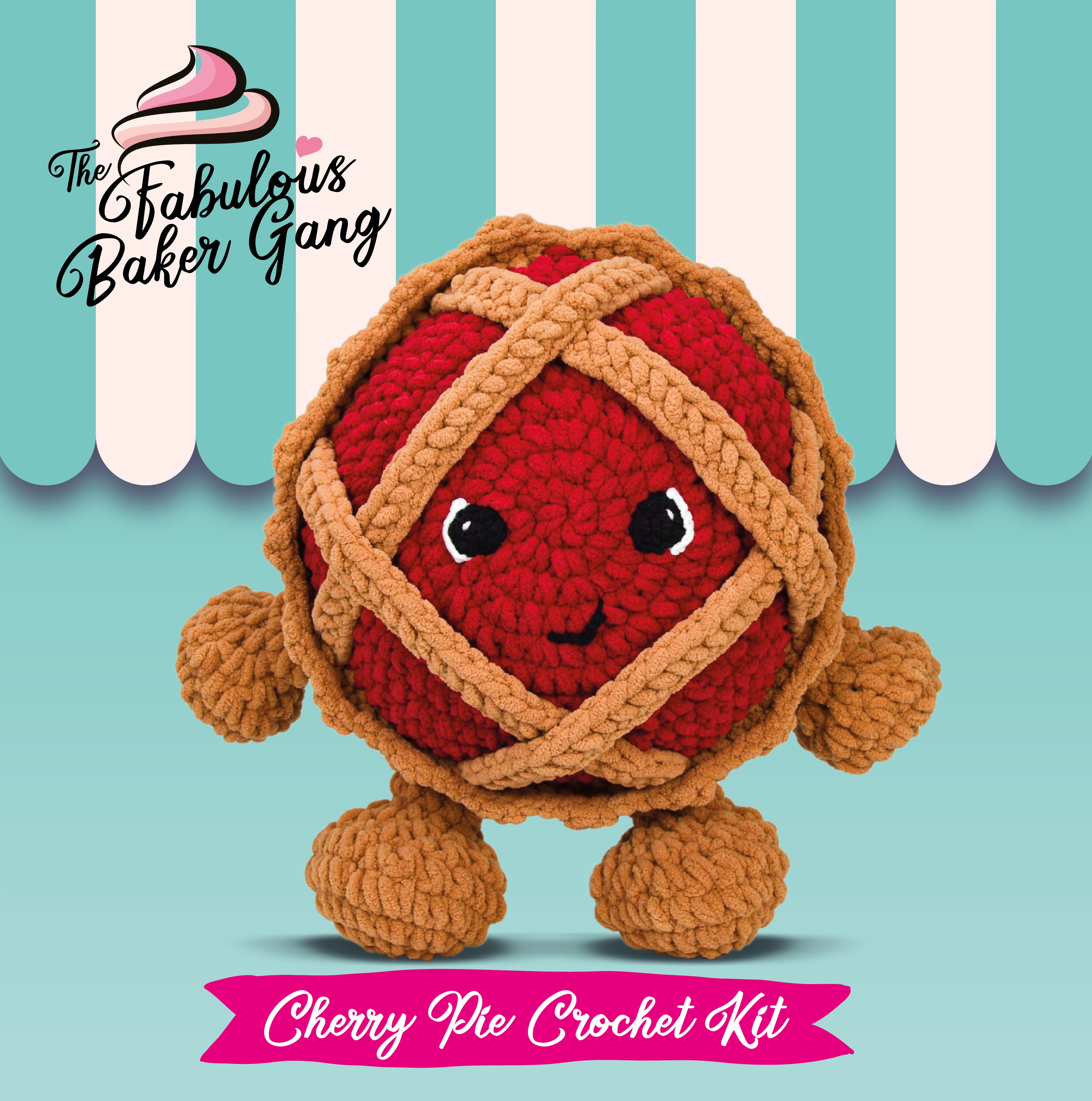 Knitty Critters - Fabulous Baker Gang - Cherry Pie | DIY Amigurumi Crochet Kit