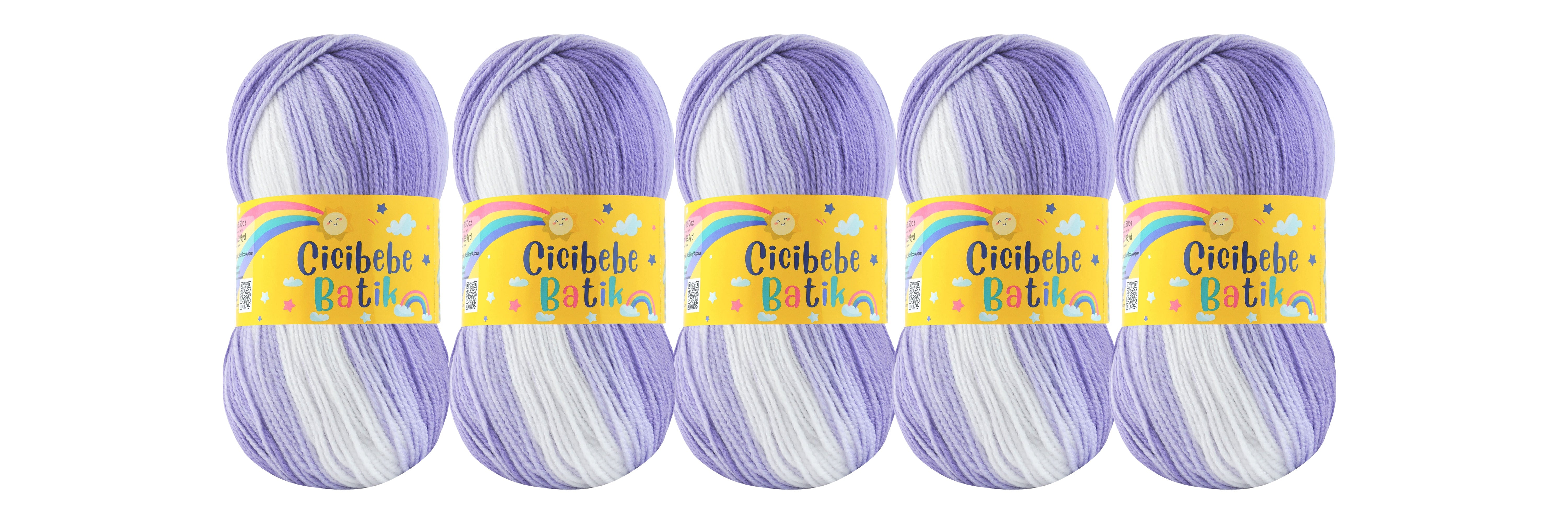 5 x 100g Cicibebe Batik DK Yarn