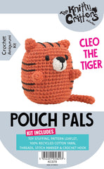 Knitty Critters - Pouch Pals II - Cleo The Tiger | DIY Amigurumi Crochet Kit