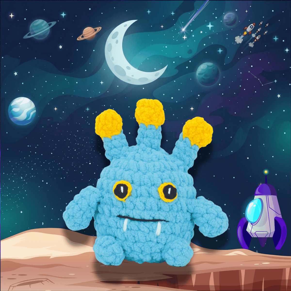 Knitty Critters - Cosmic Crew - Cosmo