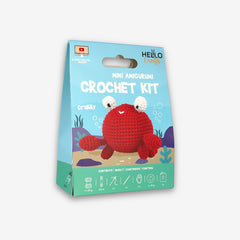 Knitty Critters - Mini Amigurumi - Crabby | DIY Crochet Kit