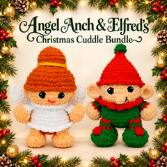 Angel Anch & Elfred’s Christmas Cuddle Bundle | DIY Crochet Kits