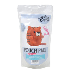 Knitty Critters - Pouch Pals II - Cleo The Tiger | DIY Amigurumi Crochet Kit