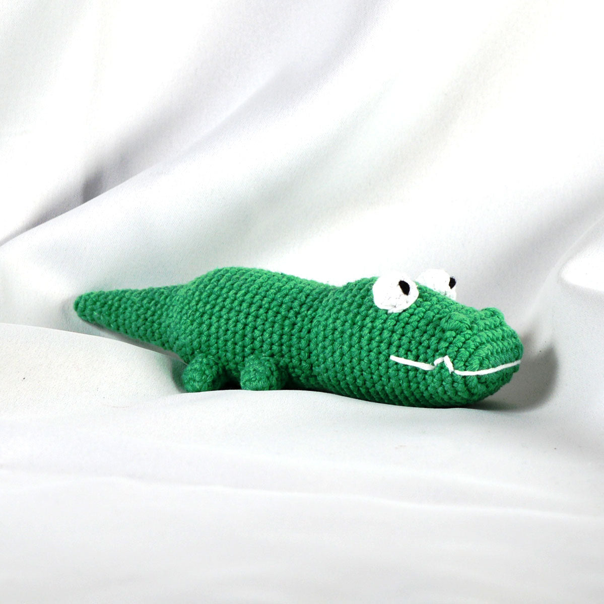 Knitty Critters - Pouch Pals I Nibbles The Crocodile | DIY Amigurumi Crochet Kit