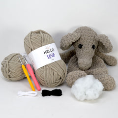 Stan Can - Snuggle Buddies - Eric Elephant | DIY Amigurumi Crochet Kit