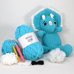 Stan Can - Dinosaur - Helen Triceratops | DIY Amigurumi Crochet Kit