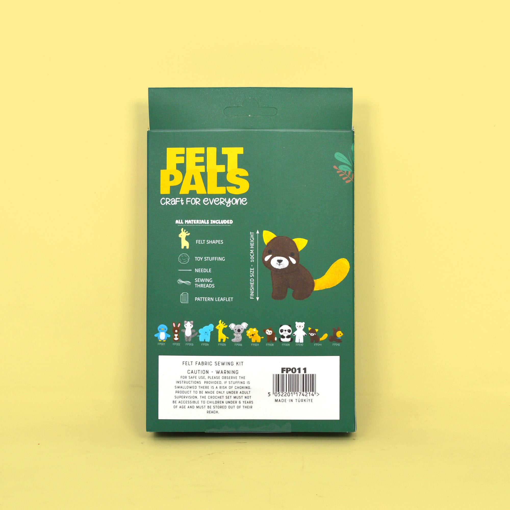 Felt Sewing Kit - Create Your Own Red Panda Felt Pal | Fun and Creative Craft for Kids & Beginners