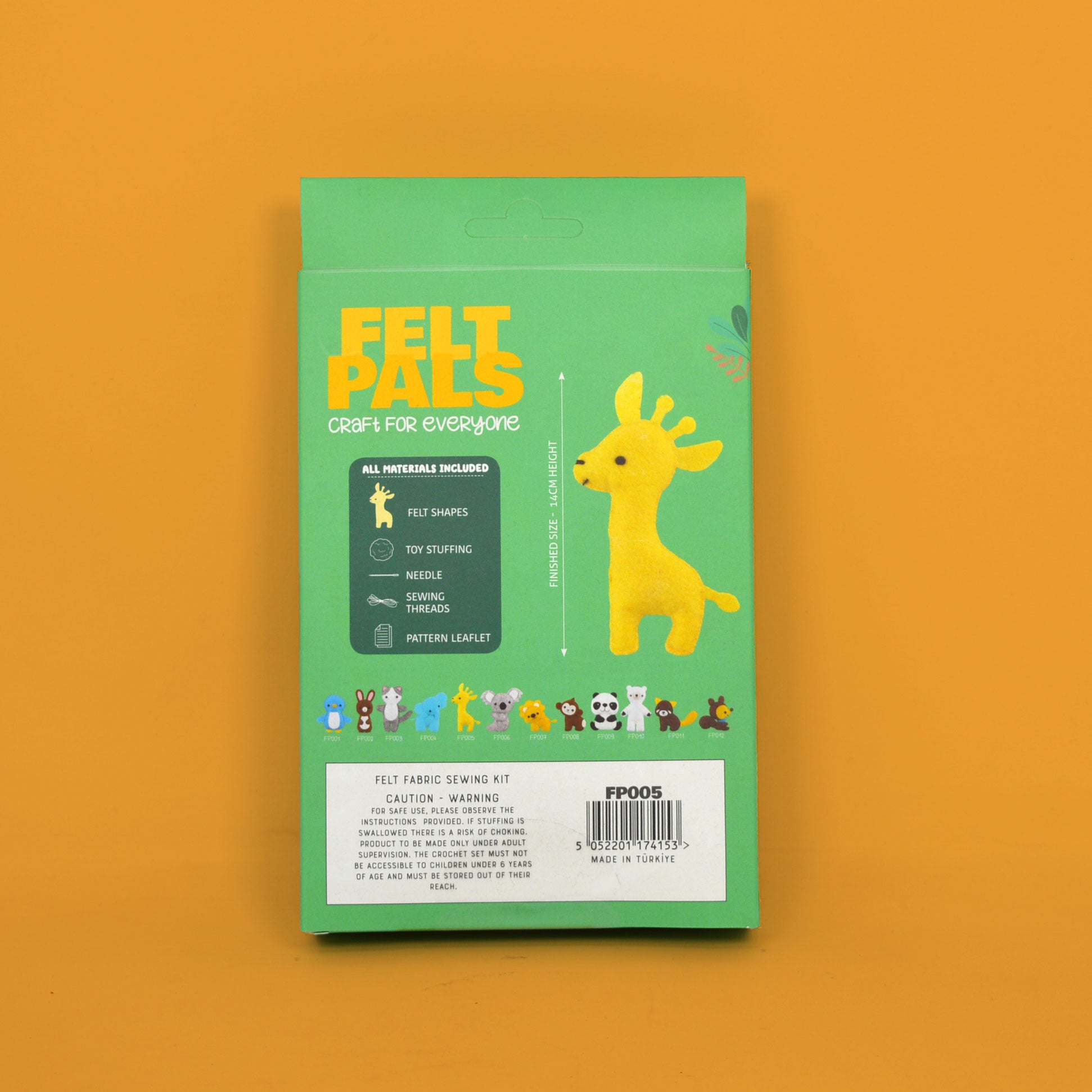 Felt Sewing Kit - Create Your Own Giraffe Felt Pal | Exciting Craft for Kids & Beginners