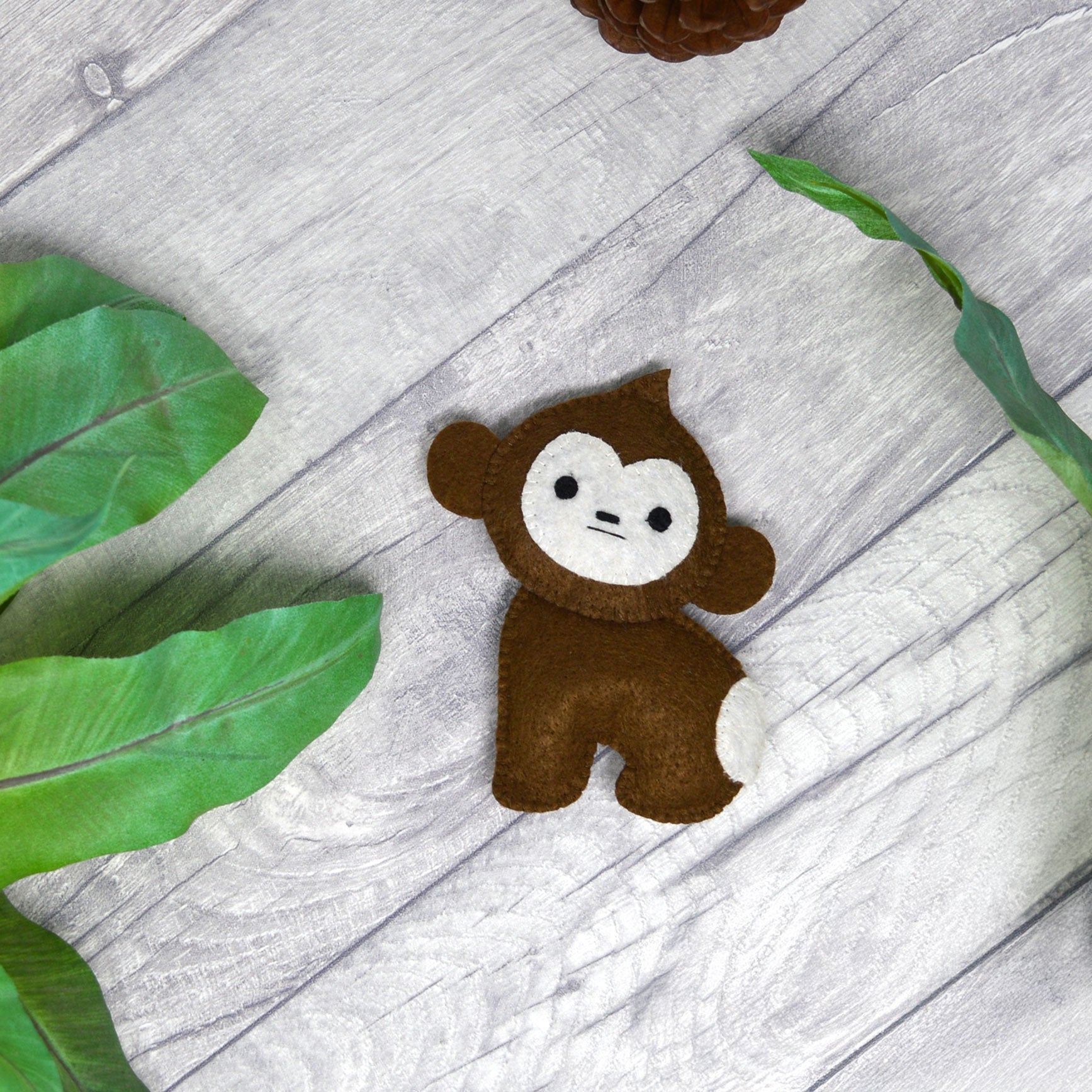 Felt Sewing Kit - Create Your Own Monkey Felt Pal | Fun Craft Adventure for Kids & Beginners