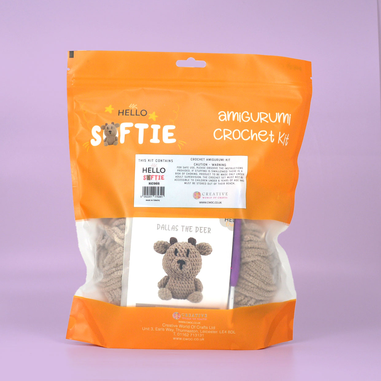 Knitty Critters - Softie - Dallas Deer | DIY Amigurumi Crochet Kit