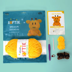 Knitty Critters - Softie - Gary Giraffe | DIY Amigurumi Crochet Kit