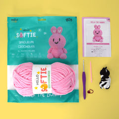 Knitty Critters - Softie - Bella Bunny | DIY Amigurumi Crochet Kit