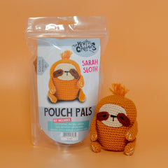 Knitty Critters - Pouch Pals | Sarah Sloth | DIY Amigurumi Crochet Kit