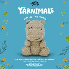 Knitty Critters - Yarnimals - Dollie The Hippo | DIY Amigurumi Crochet Kit