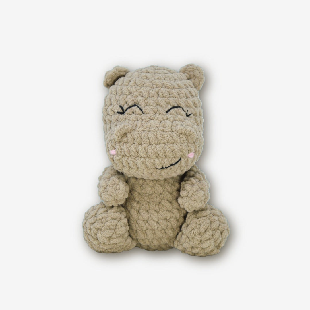 Knitty Critters - Yarnimals - Dollie The Hippo | DIY Amigurumi Crochet Kit