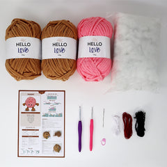 Knitty Critters - Fabulous Baker Gang - Donut | DIY Amigurumi Crochet Kit