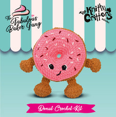 Knitty Critters - Fabulous Baker Gang - Donut | DIY Amigurumi Crochet Kit