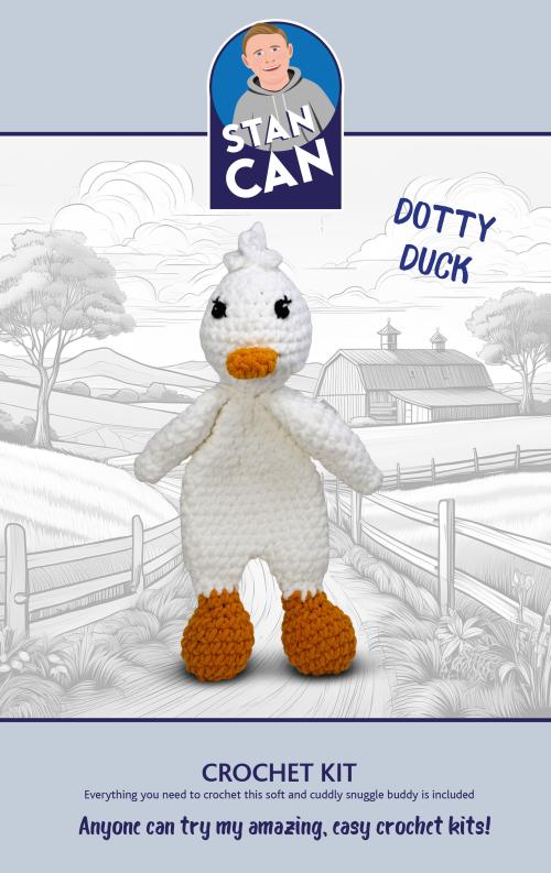 Stan Can - Snuggle Buddies - Dotty Duck | DIY Amigurumi Crochet Kit