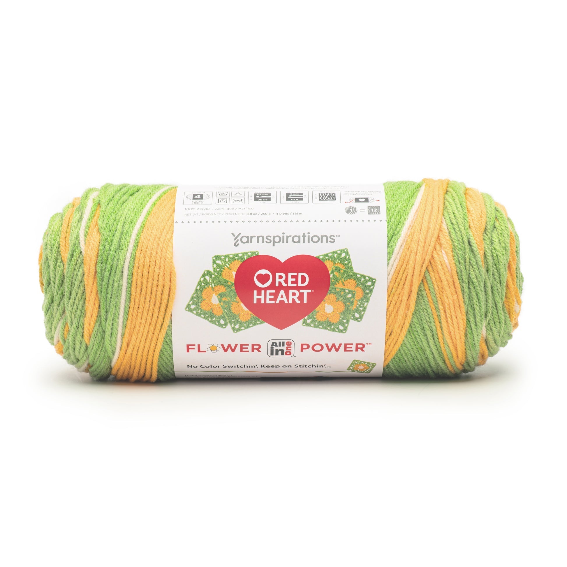 Red Heart All In One Flower Power Yarn 250g