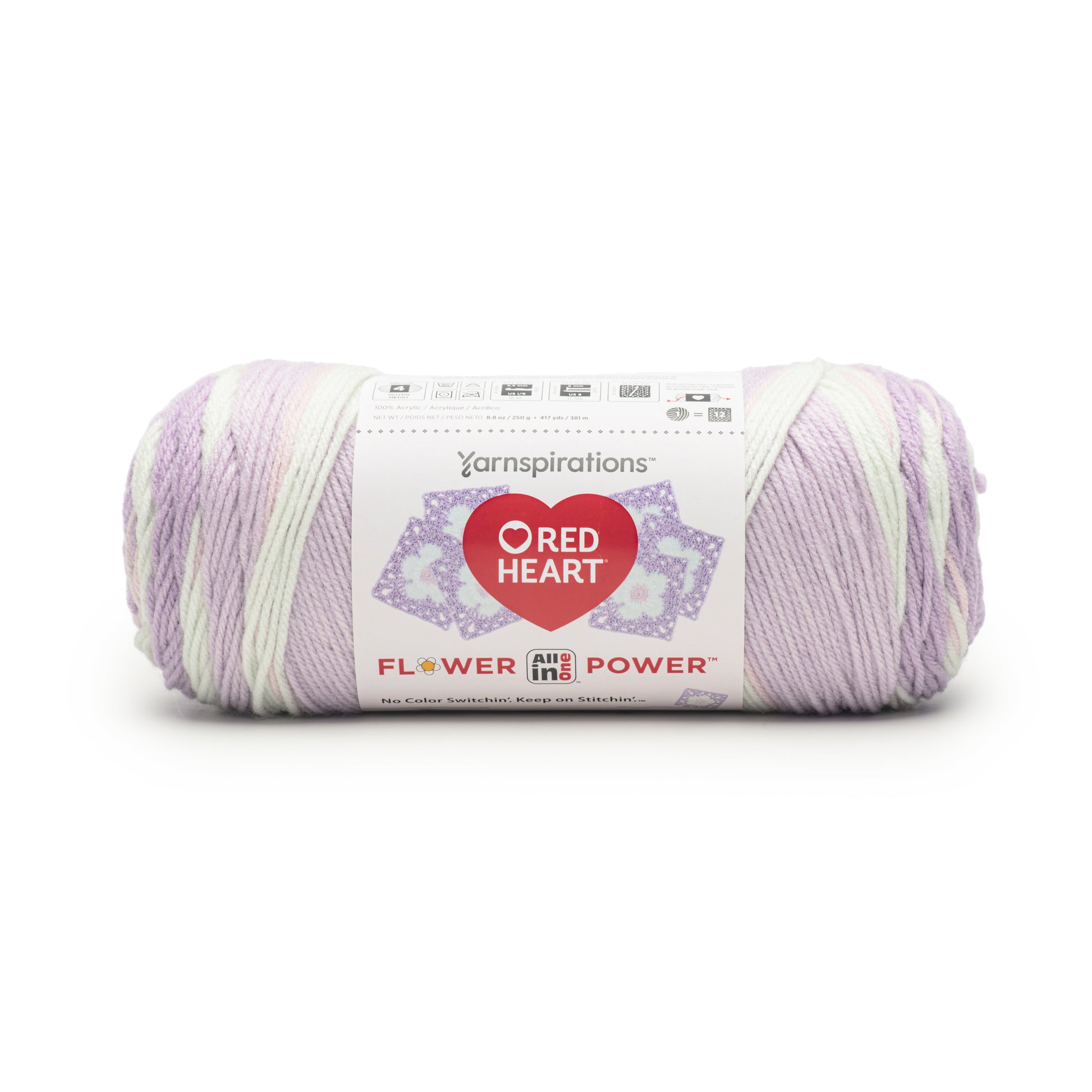 Red Heart All In One Flower Power Yarn 250g
