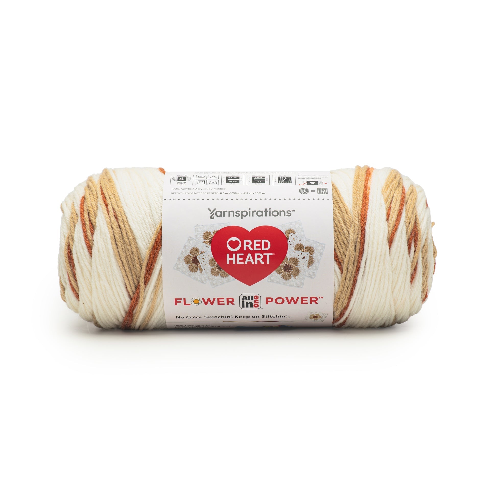 Red Heart All In One Flower Power Yarn 250g