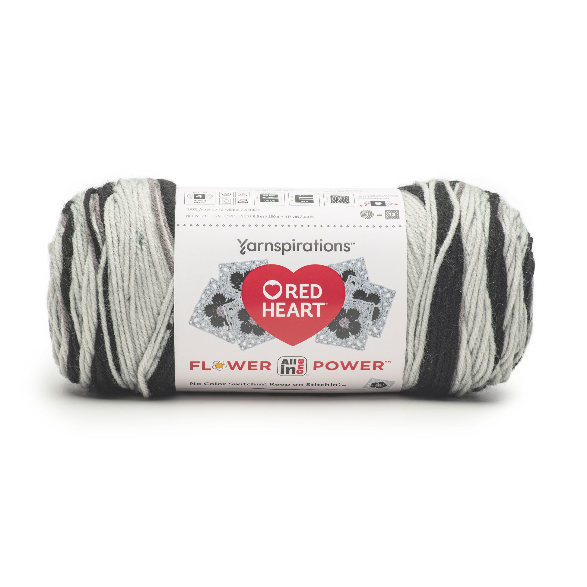 Red Heart All In One Flower Power Yarn 250g