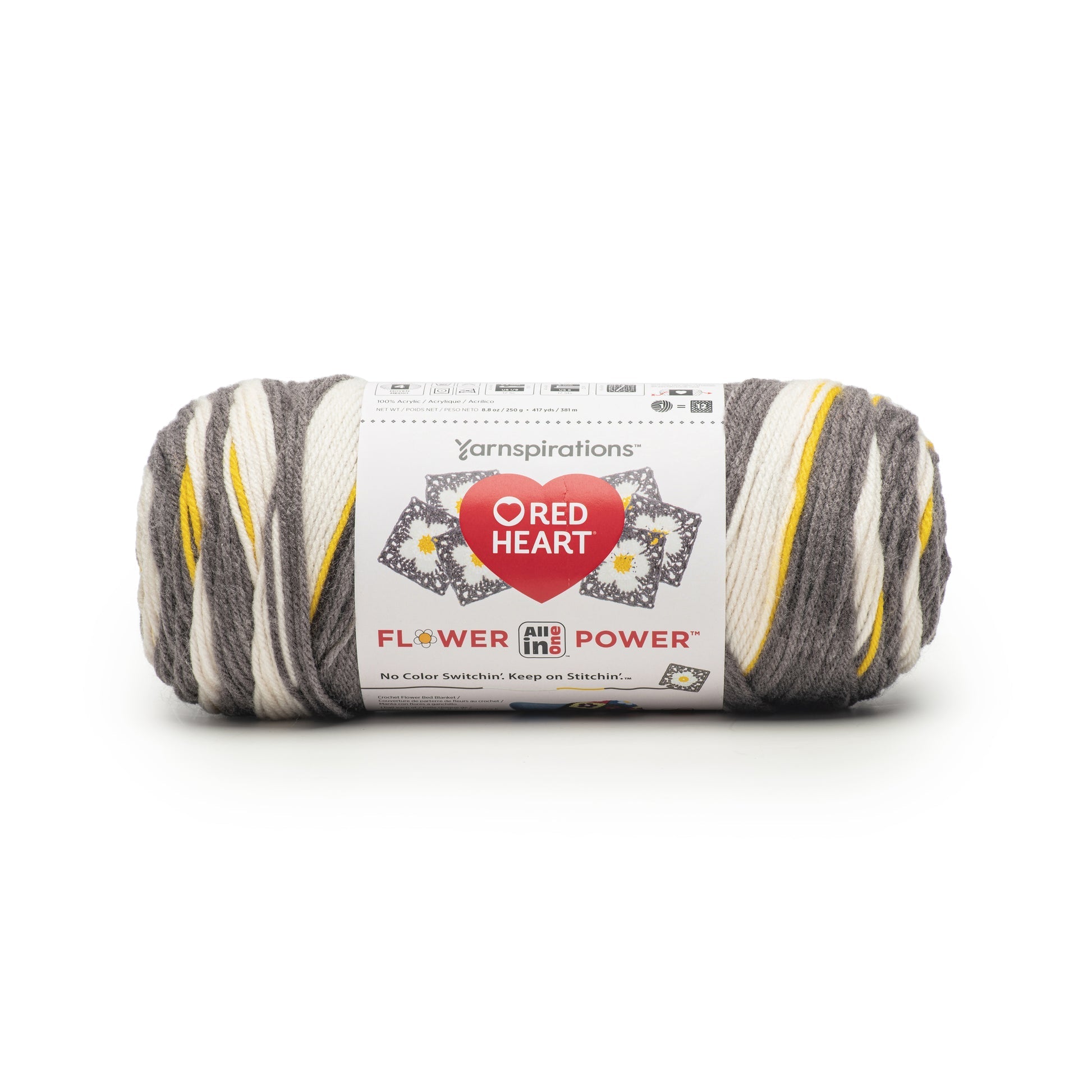 Red Heart All In One Flower Power Yarn 250g