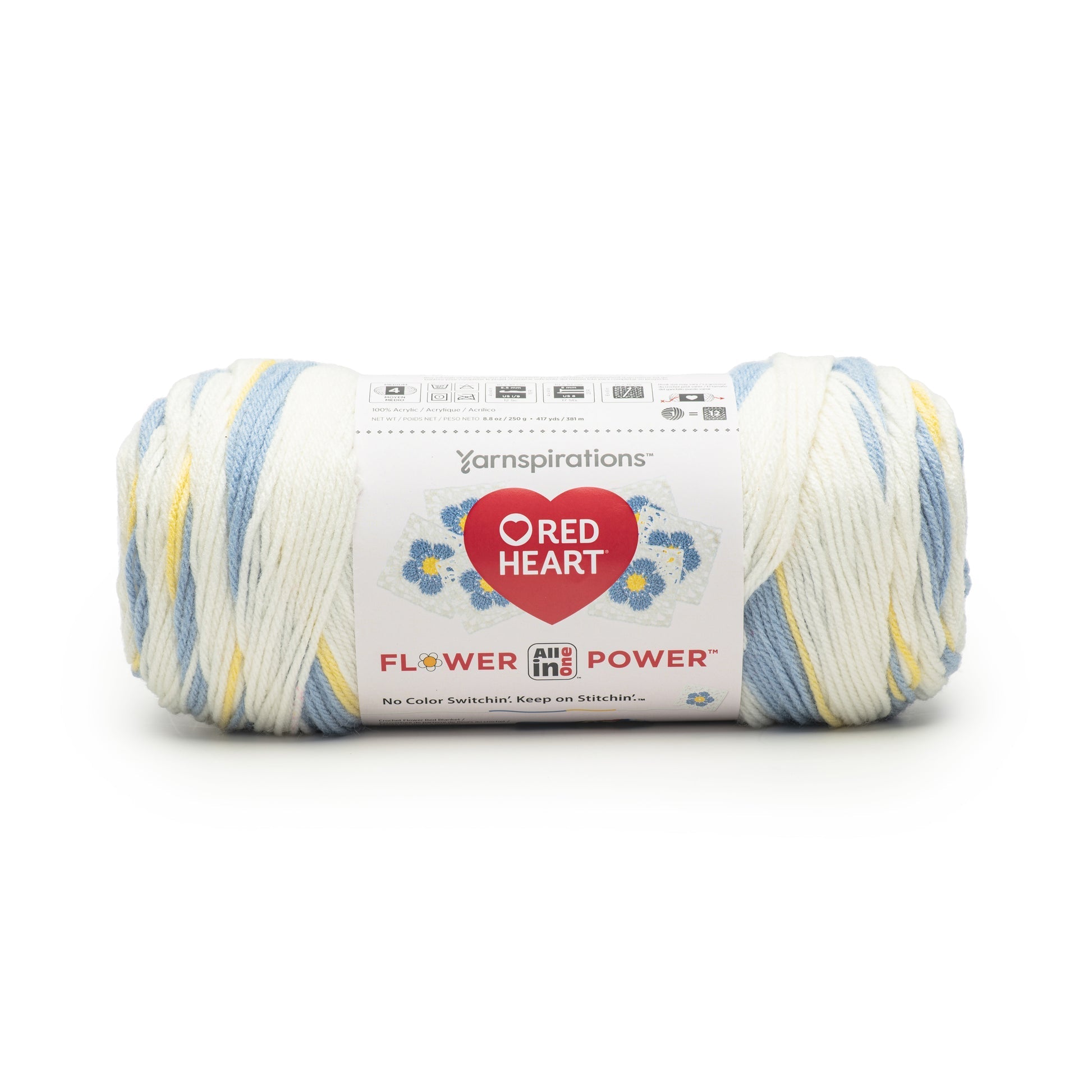 Red Heart All In One Flower Power Yarn 250g
