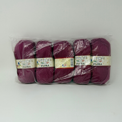 PACK OF 5 Etrofil Flora 100% Acrylic Yarn