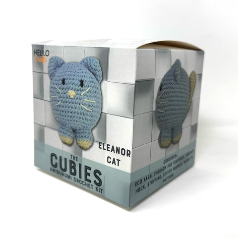 Knitty Critters - Cubies - Eleanor Cat | DIY Amigurumi Crochet Kit