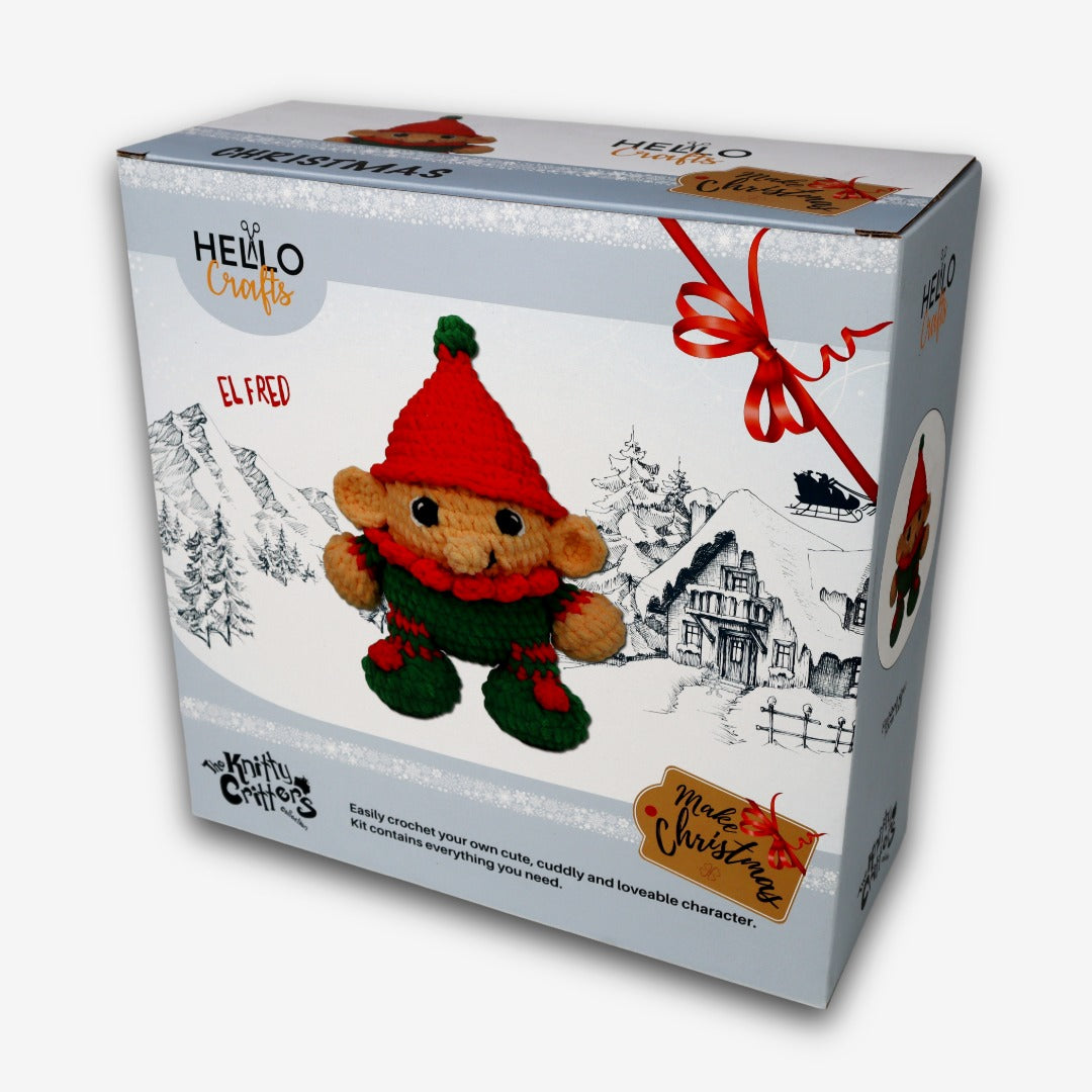 Knitty Critters - Make Christmas - Elfred | DIY Amigurumi Crochet Kit