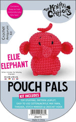 Knitty Critters - Pouch Pals V - Ellie Elephant | DIY Amigurumi Crochet Kit